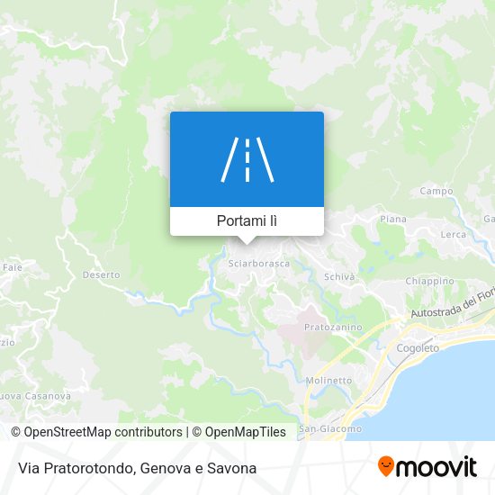 Mappa Via Pratorotondo