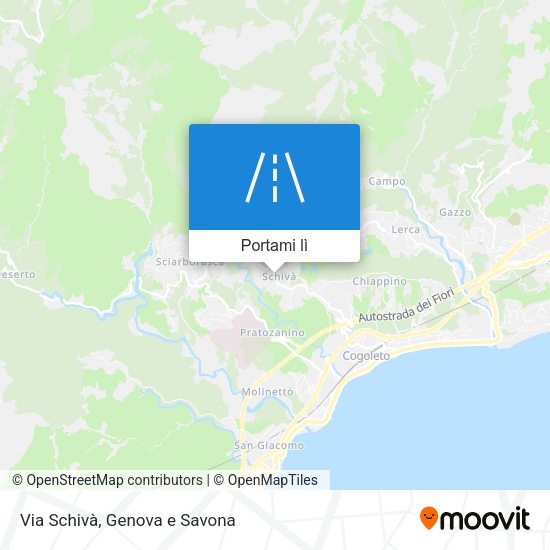 Mappa Via Schivà