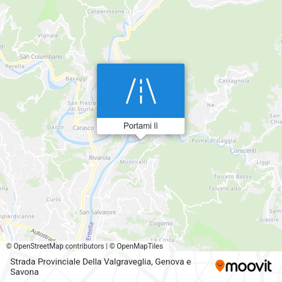 Mappa Strada Provinciale Della Valgraveglia