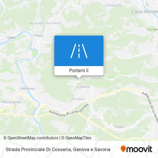 Mappa Strada Provinciale Di Cosseria