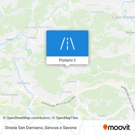 Mappa Strada San Damiano