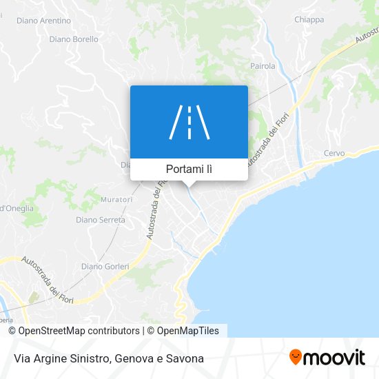 Mappa Via Argine Sinistro