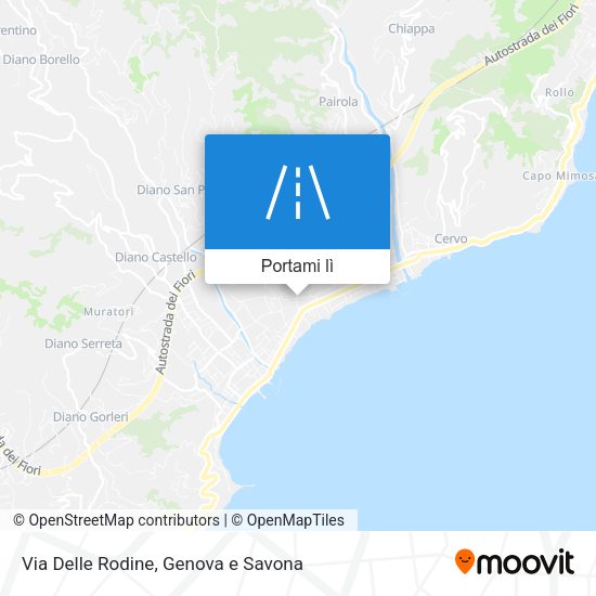Mappa Via Delle Rodine