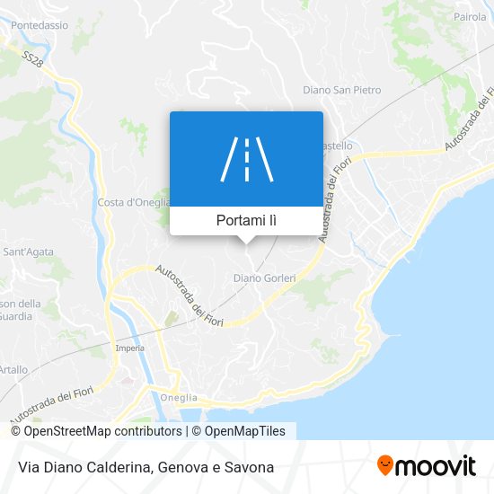 Mappa Via Diano Calderina