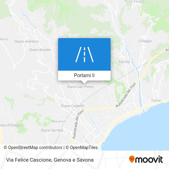 Mappa Via Felice Cascione