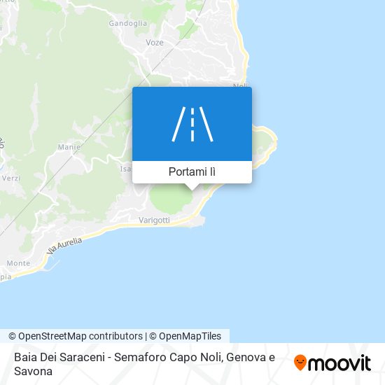 Mappa Baia Dei Saraceni - Semaforo Capo Noli