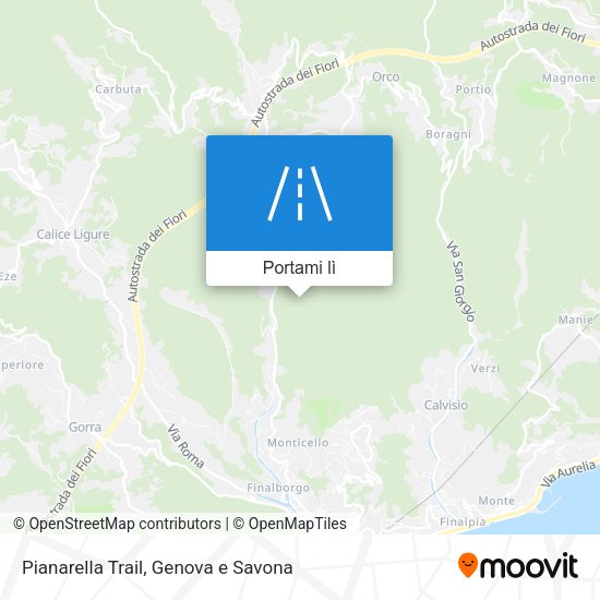 Mappa Pianarella Trail