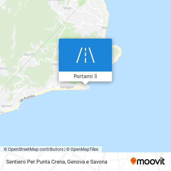 Mappa Sentiero Per Punta Crena