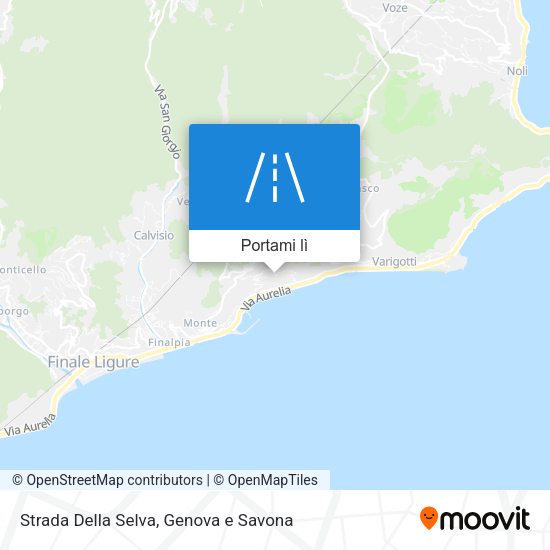 Mappa Strada Della Selva