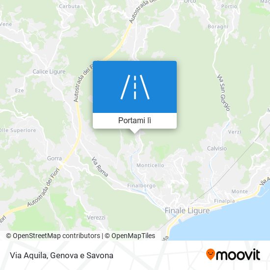 Mappa Via Aquila