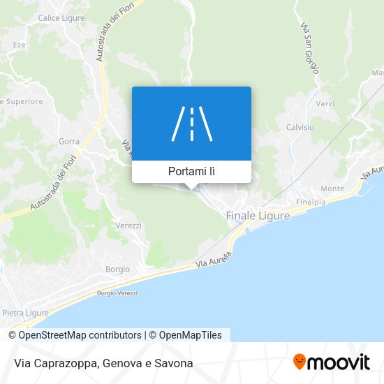 Mappa Via Caprazoppa