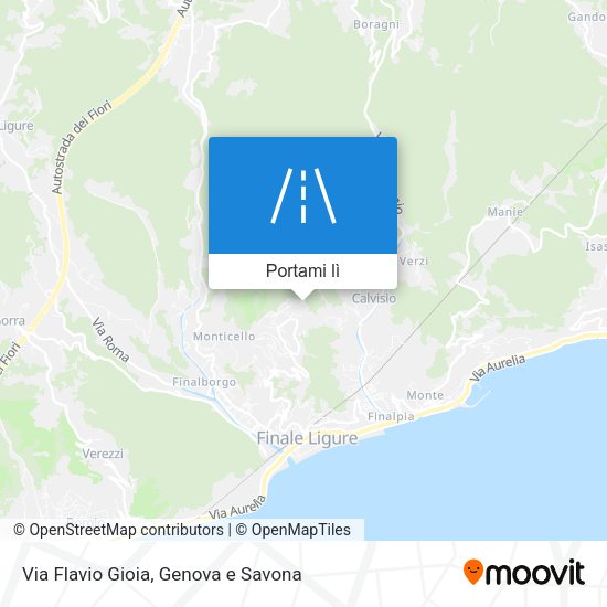 Mappa Via Flavio Gioia