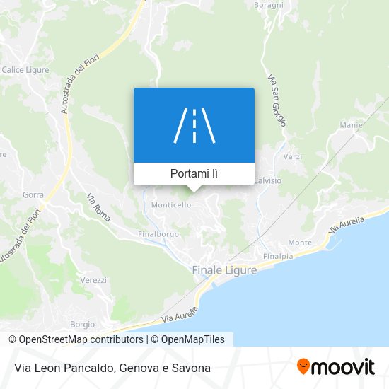 Mappa Via Leon Pancaldo