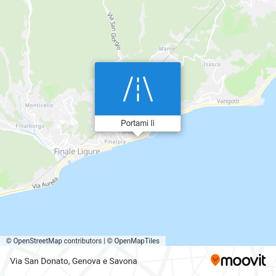 Mappa Via San Donato