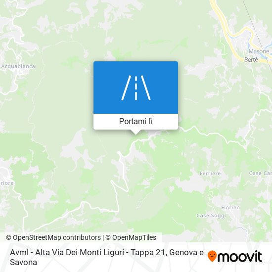 Mappa Avml - Alta Via Dei Monti Liguri - Tappa 21