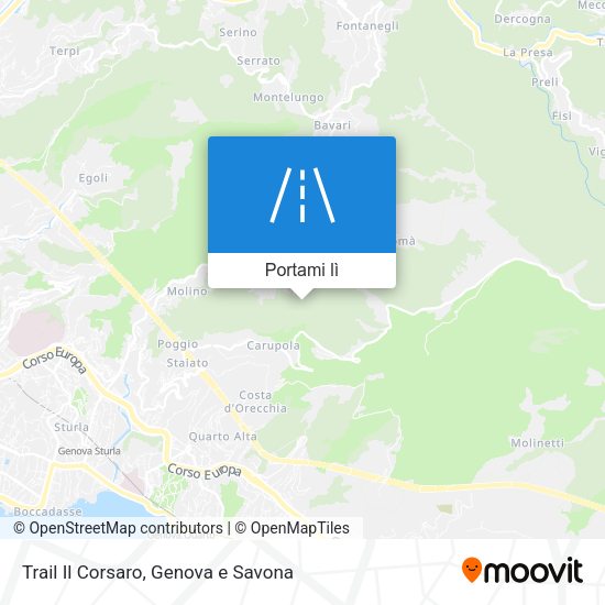 Mappa Trail Il Corsaro