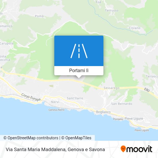 Mappa Via Santa Maria Maddalena