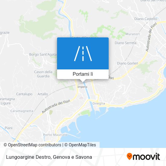 Mappa Lungoargine Destro