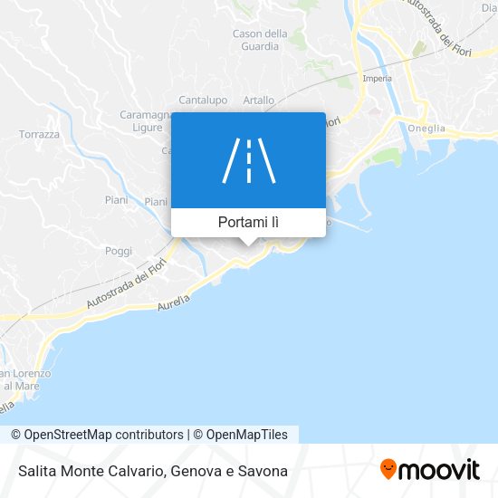 Mappa Salita Monte Calvario
