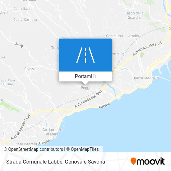 Mappa Strada Comunale Labbe