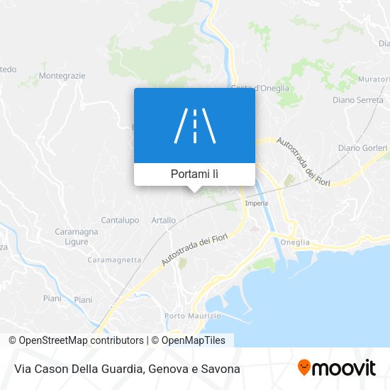 Mappa Via Cason Della Guardia