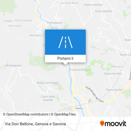 Mappa Via Don Bellone