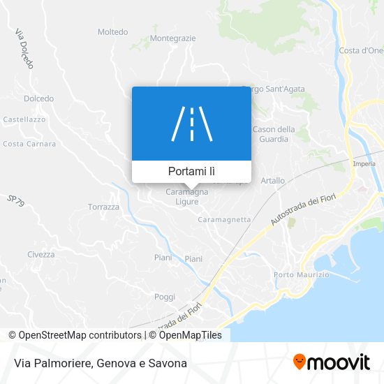 Mappa Via Palmoriere