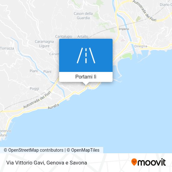 Mappa Via Vittorio Gavi