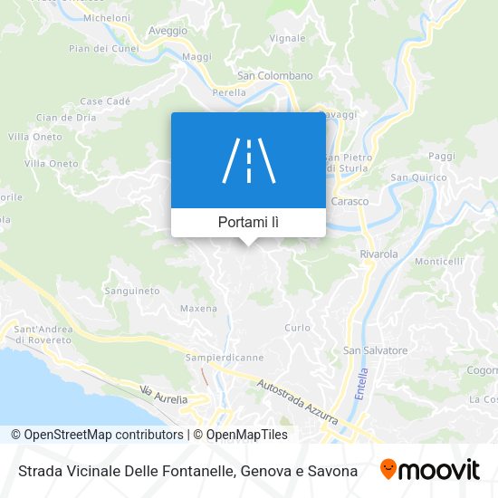 Mappa Strada Vicinale Delle Fontanelle