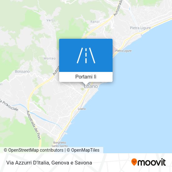 Mappa Via Azzurri D'Italia