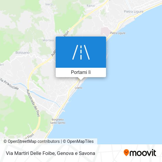 Mappa Via Martiri Delle Foibe