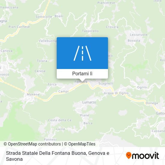 Mappa Strada Statale Della Fontana Buona