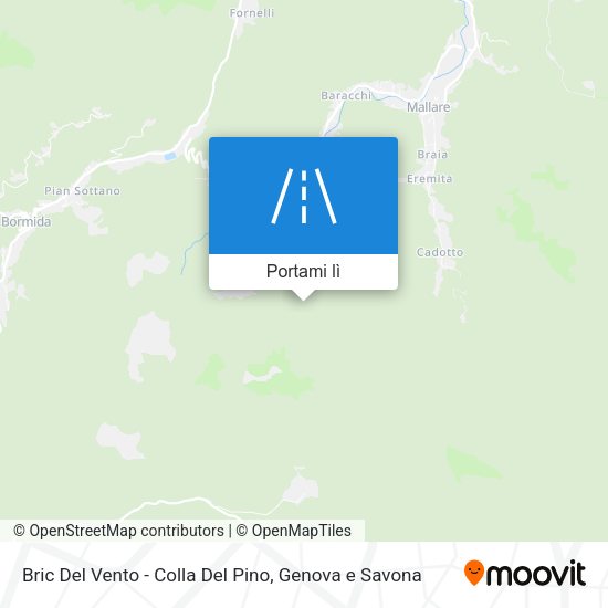 Mappa Bric Del Vento - Colla Del Pino
