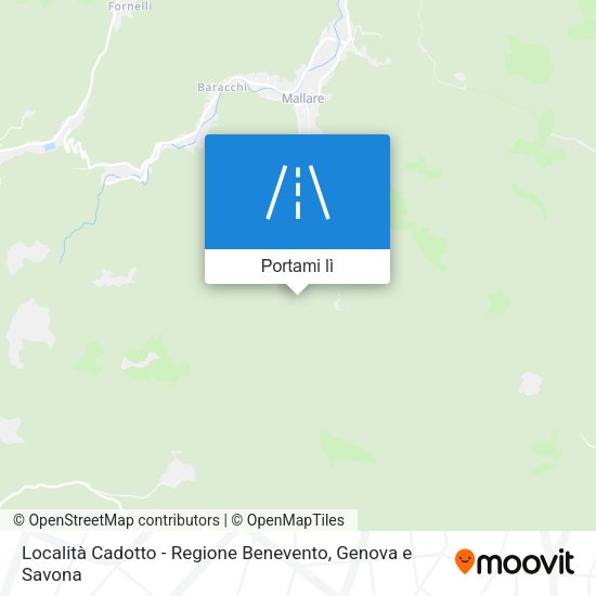 Mappa Località Cadotto - Regione Benevento
