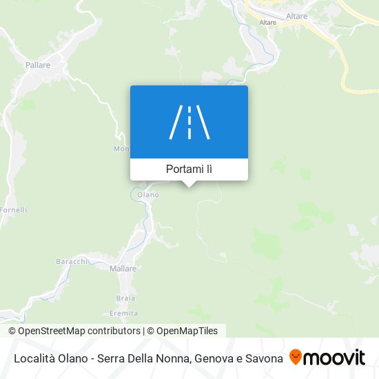 Mappa Località Olano - Serra Della Nonna