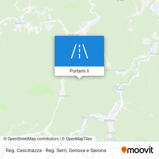 Mappa Reg. Cascinazza - Reg. Serri