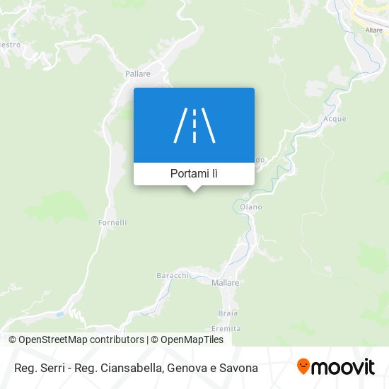 Mappa Reg. Serri - Reg. Ciansabella