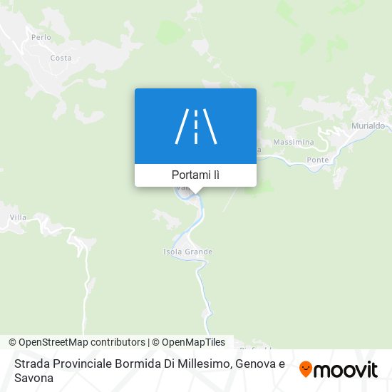 Mappa Strada Provinciale Bormida Di Millesimo