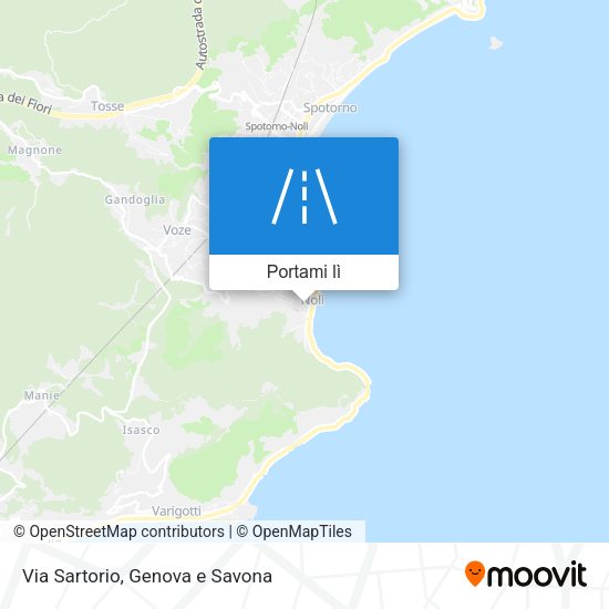 Mappa Via Sartorio