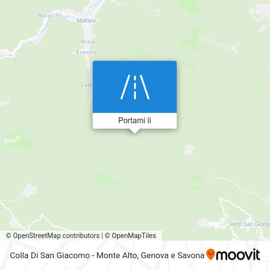 Mappa Colla Di San Giacomo - Monte Alto