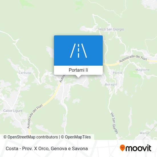 Mappa Costa - Prov. X Orco