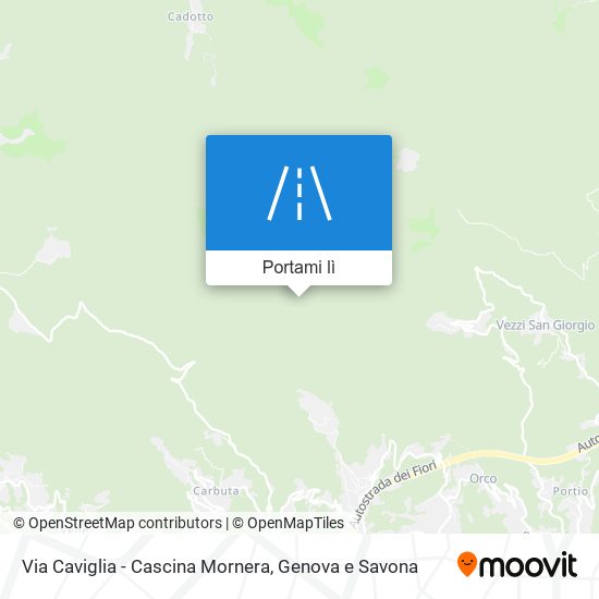 Mappa Via Caviglia - Cascina Mornera