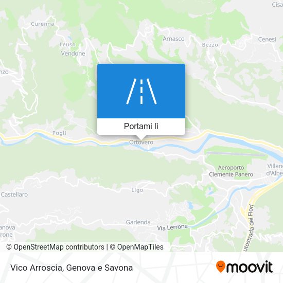 Mappa Vico Arroscia