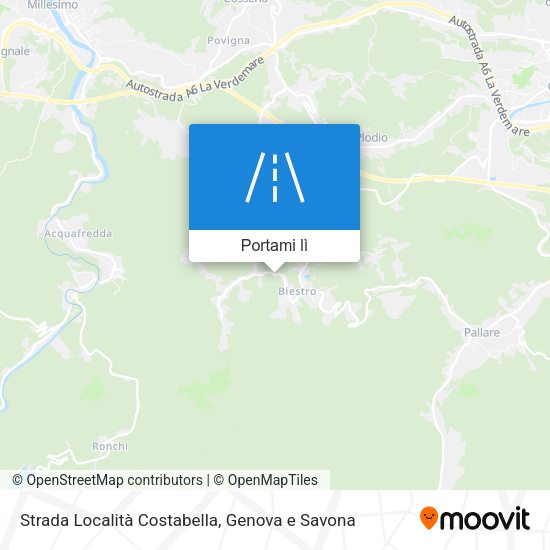 Mappa Strada Località Costabella