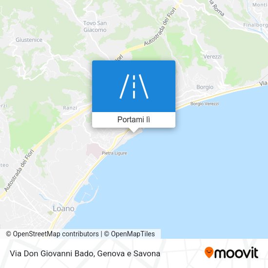Mappa Via Don Giovanni Bado