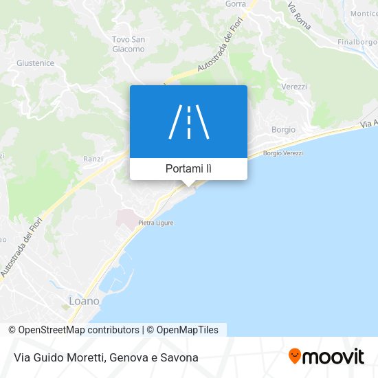 Mappa Via Guido Moretti