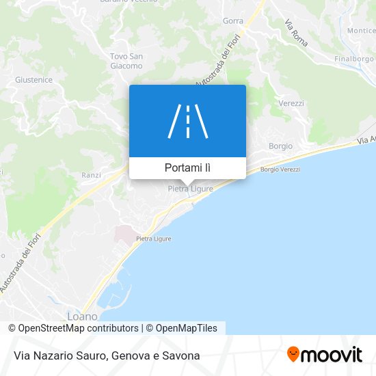 Mappa Via Nazario Sauro