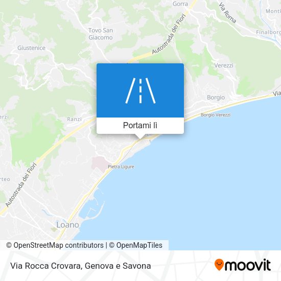 Mappa Via Rocca Crovara