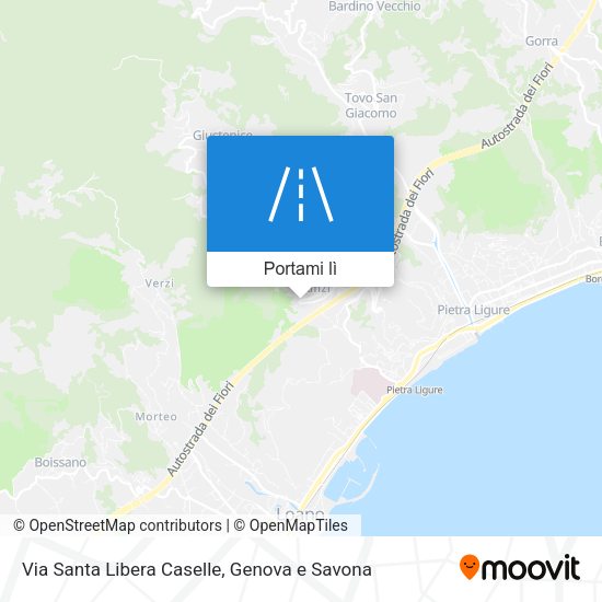 Mappa Via Santa Libera Caselle