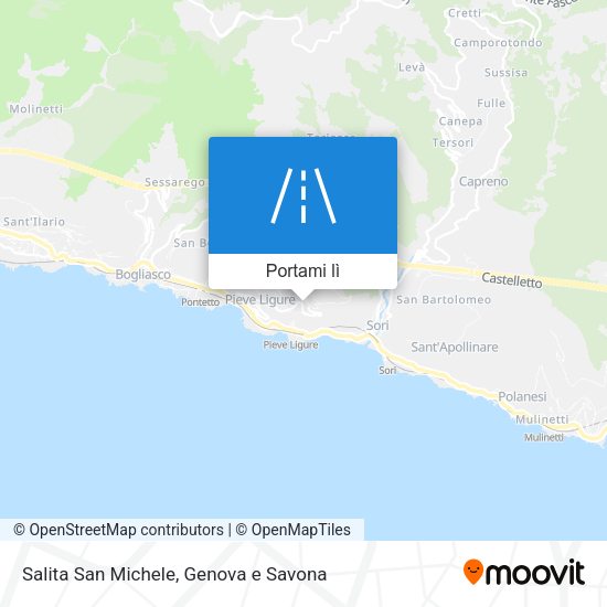 Mappa Salita San Michele